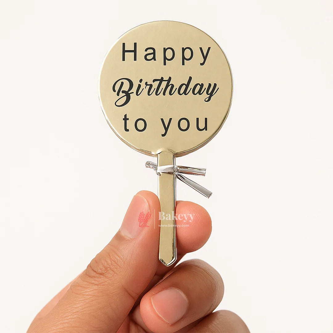 5x6cm | Birthday Topper Set | Paper | Mixed Designs | 18pcs