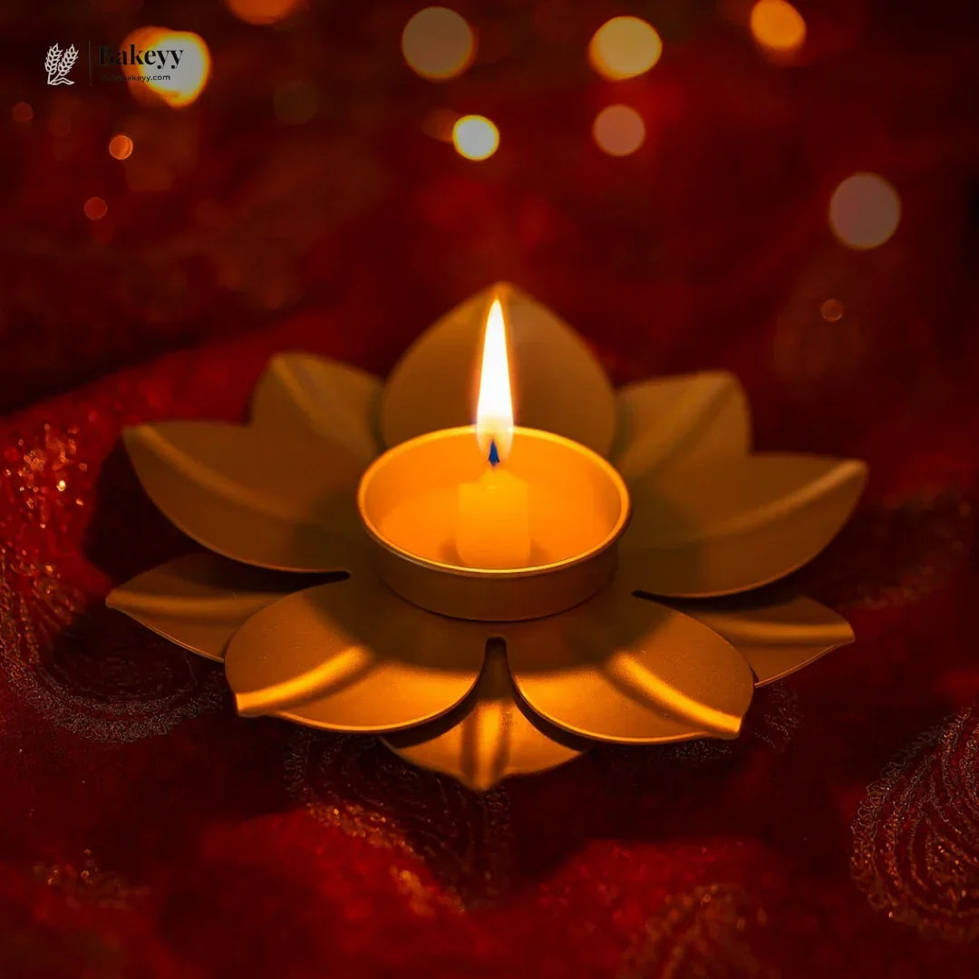 Leaf Design Candle Holder | 1 Piece - Bakeyy.com - India - Leaf Design Candle Holder | 1 Piece - Default Title