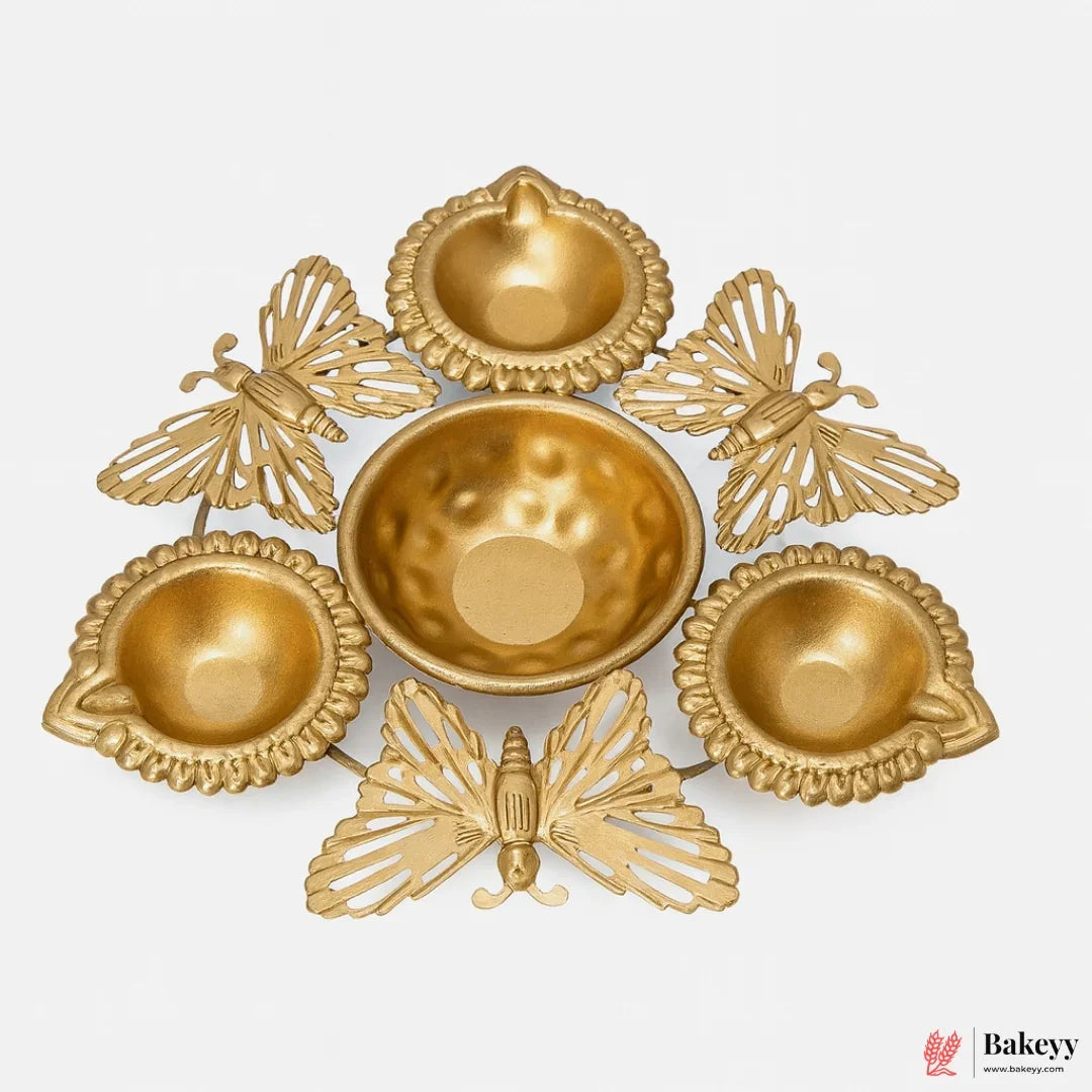 Butterfly Design Decorative Urli | 1 Piece