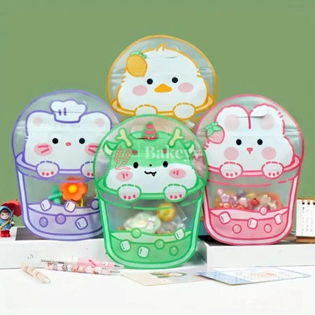 Cute Animal Design Zip Lock Bags| 4 in 1 Design |Stain-Resistant, Water-Resistant | Pack of 50 - Bakeyy.com - India - Cute Animal Design Zip Lock Bags| 4 in 1 Design |Stain-Resistant, Water-Resistant | Pack of 50 - Default Title