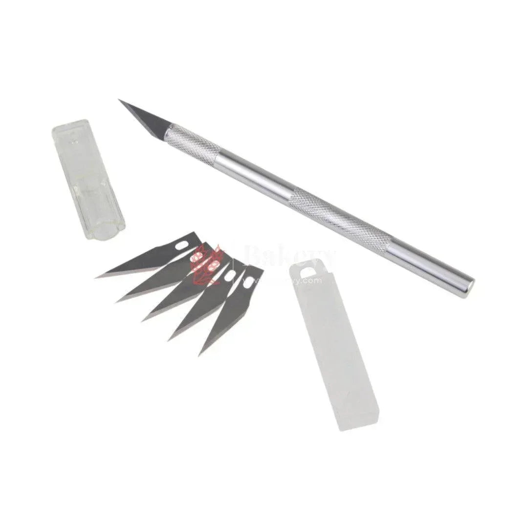 The Stainless Steel Detailing Knife | Fondant Chocolate Carving Tool | Mixed Colors - Bakeyy.com - India - The Stainless Steel Detailing Knife | Fondant Chocolate Carving Tool | Mixed Colors - Default Title