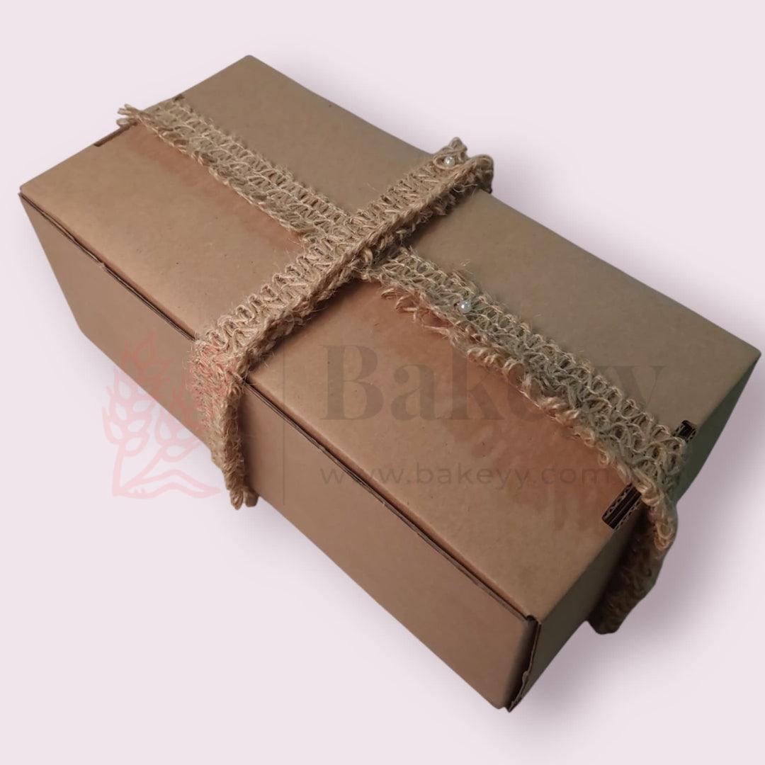 Jute Ribbon Lace for DIY Crafts, Gift Packaging| 1 Piece - Bakeyy.com - India - Jute Ribbon Lace for DIY Crafts, Gift Packaging| 1 Piece - Default Title