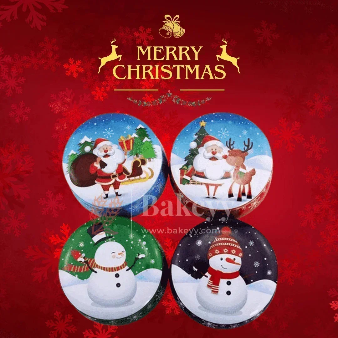Christmas Decorative Tin Candle Set | Pack of 12 | Mixed Designs | Festive Scented Candles for a Joyful Ambiance - Bakeyy.com - India - Christmas Decorative Tin Candle Set | Pack of 12 | Mixed Designs | Festive Scented Candles for a Joyful Ambiance - Default Title
