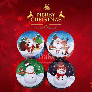 Christmas Decorative Tin Candle Set | Pack of 12 | Mixed Designs | Festive Scented Candles for a Joyful Ambiance - Bakeyy.com - India - Christmas Decorative Tin Candle Set | Pack of 12 | Mixed Designs | Festive Scented Candles for a Joyful Ambiance - Default Title