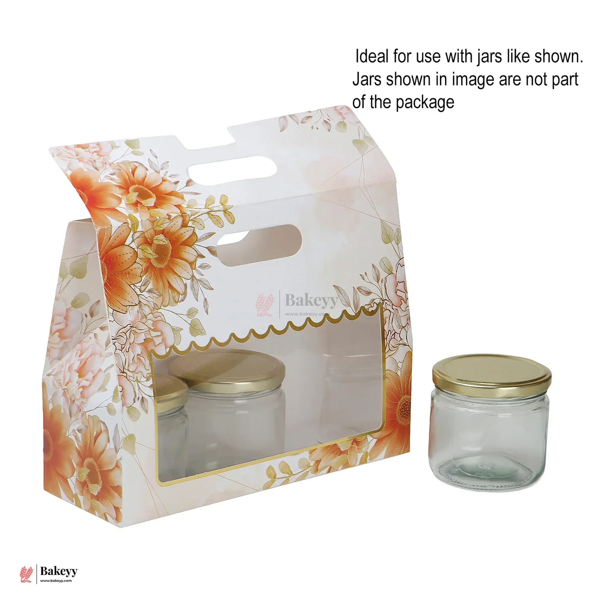 26.5x20.5x9.5cm | Floral Window Gift Box – Elegant Packaging for Every Occasion | Pack of 10