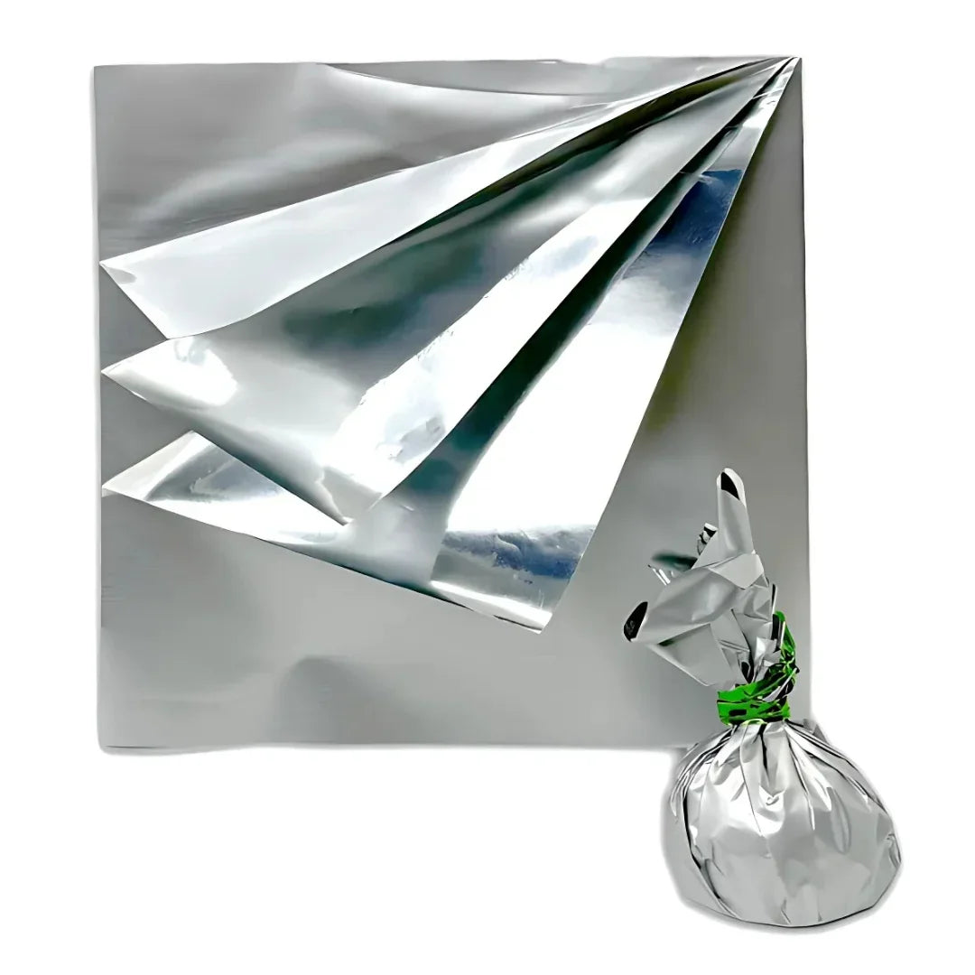 | 12x11.5cm |Silver Chocolate Wrapper | Matte Finish | Pack of 200 - Bakeyy.com - India - | 12x11.5cm |Silver Chocolate Wrapper | Matte Finish | Pack of 200 - Default Title