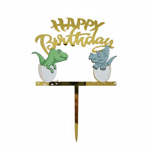 6_Inch_Kids_Cartoon_Happy_Birthday_Cake_Topper_Gold_Cartoon_Theme_Pack_of_5_3 - Bakeyy.com