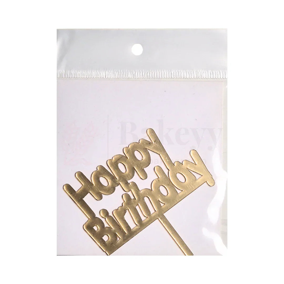 3" inch Happy Birthday Cake Topper - D6