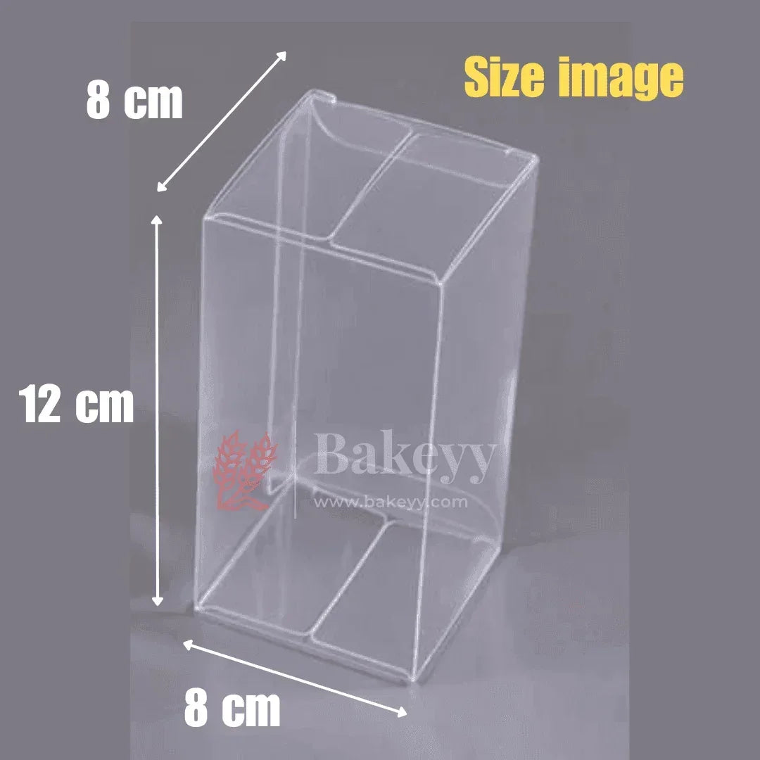 8x8x12 cm || PVC Transparent Foldable Plastic Gift Boxes || Pack of 10 || Perfect for Gifts, Party Favors, and Event Displays|| - Bakeyy.com - India - 8x8x12 cm || PVC Transparent Foldable Plastic Gift Boxes || Pack of 10 || Perfect for Gifts, Party Favors, and Event Displays|| - Default Title