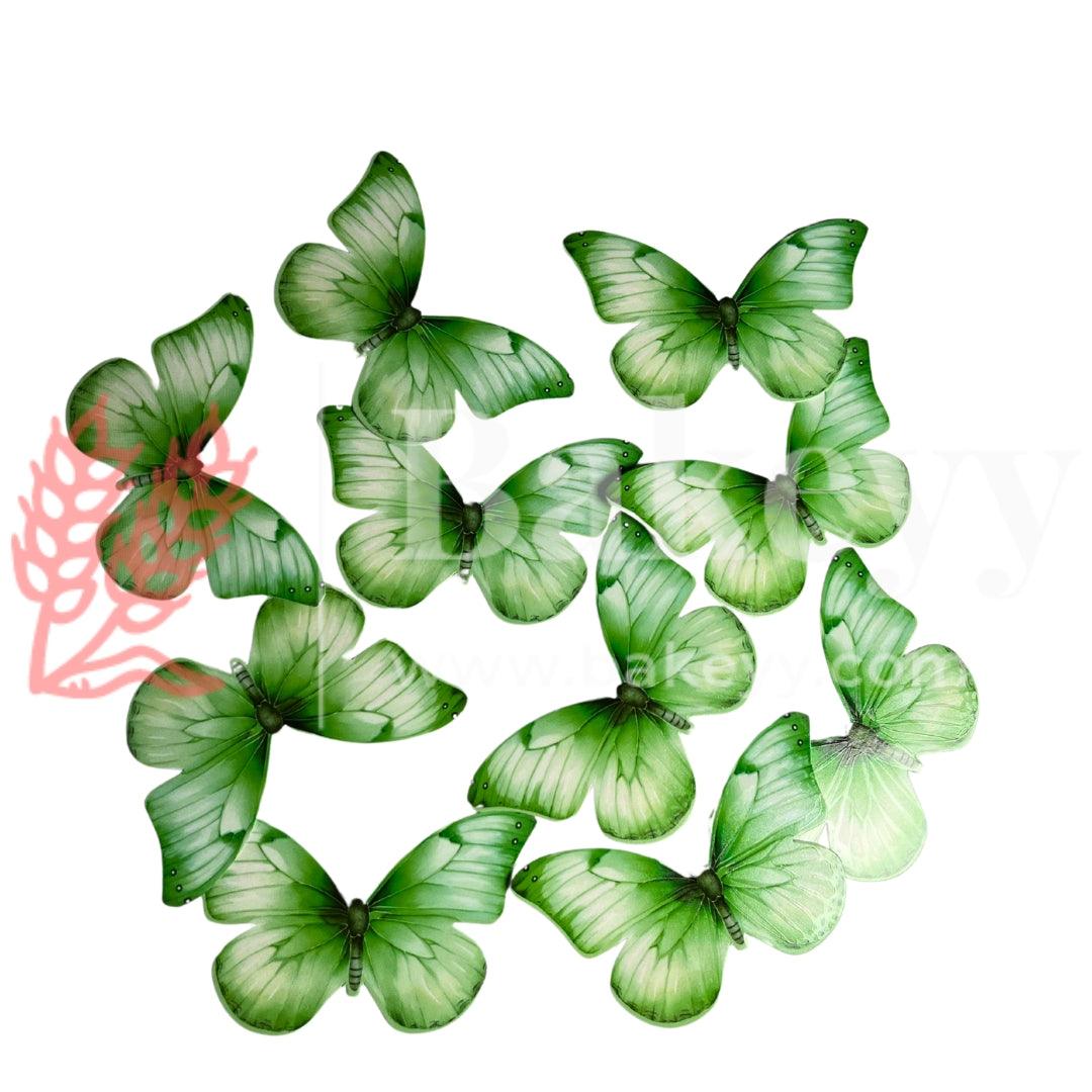 D3 Green | Pastel Colour Butterfly Toppers | Birthday Cake Decorations | Party Cake Decoration | 7cm x 4.5cm| Pack of 10 - Bakeyy.com - India - D3 Green | Pastel Colour Butterfly Toppers | Birthday Cake Decorations | Party Cake Decoration | 7cm x 4.5cm| Pack of 10 - Default Title