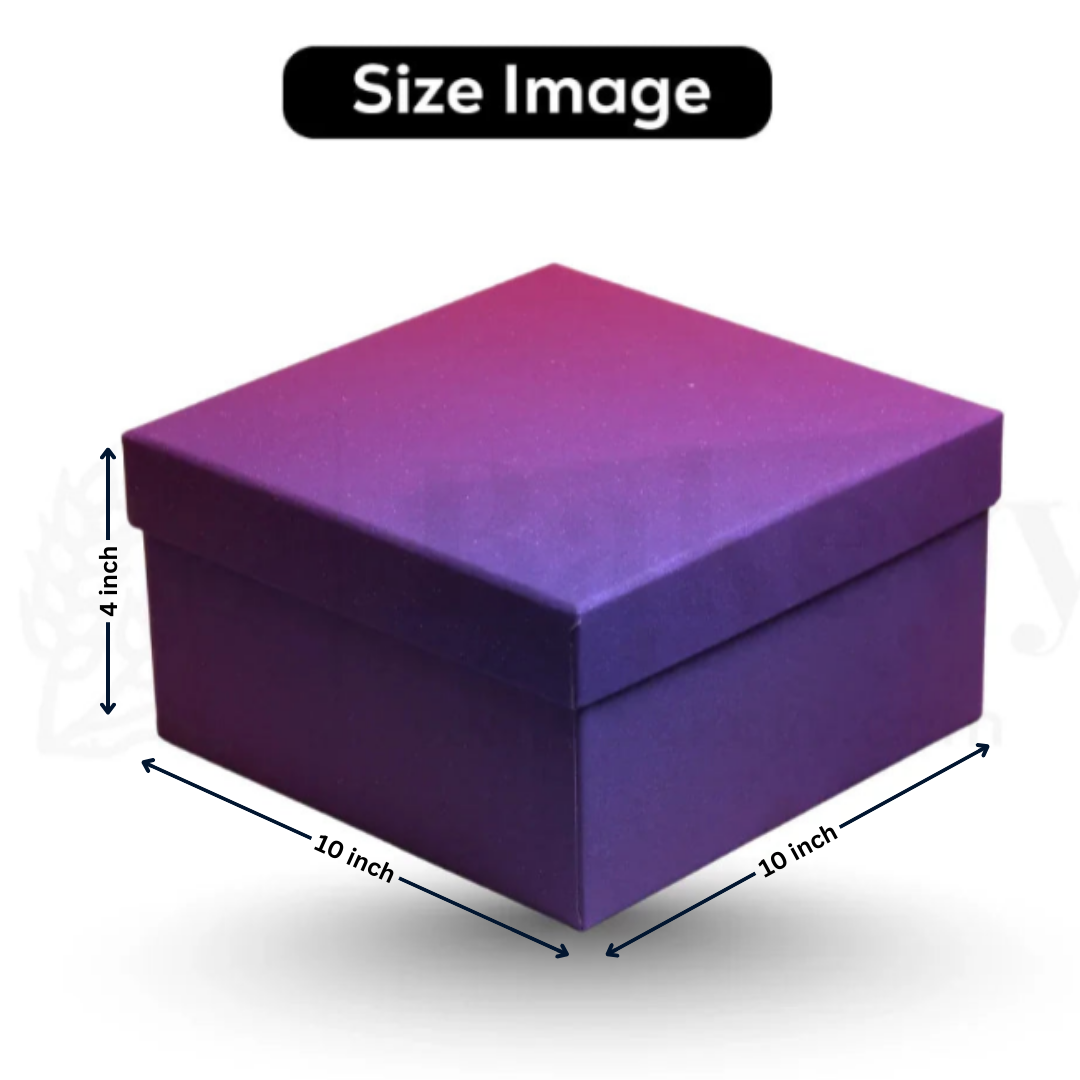 Premium Purple Glitter Hamper Gift Box – Pack of 1