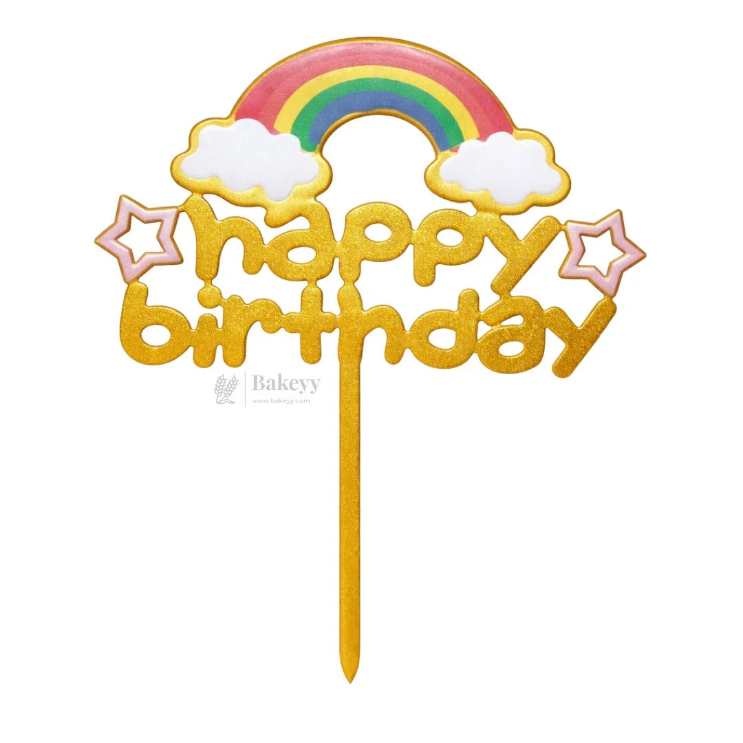 6 inch | Unicorn & Happy Birthday Cake Topper for Kids | Cute Cartoon Birthday Cake Decoration | pack of 5 - Bakeyy.com - India - 6 inch | Unicorn & Happy Birthday Cake Topper for Kids | Cute Cartoon Birthday Cake Decoration | pack of 5 - Design 3 105.00