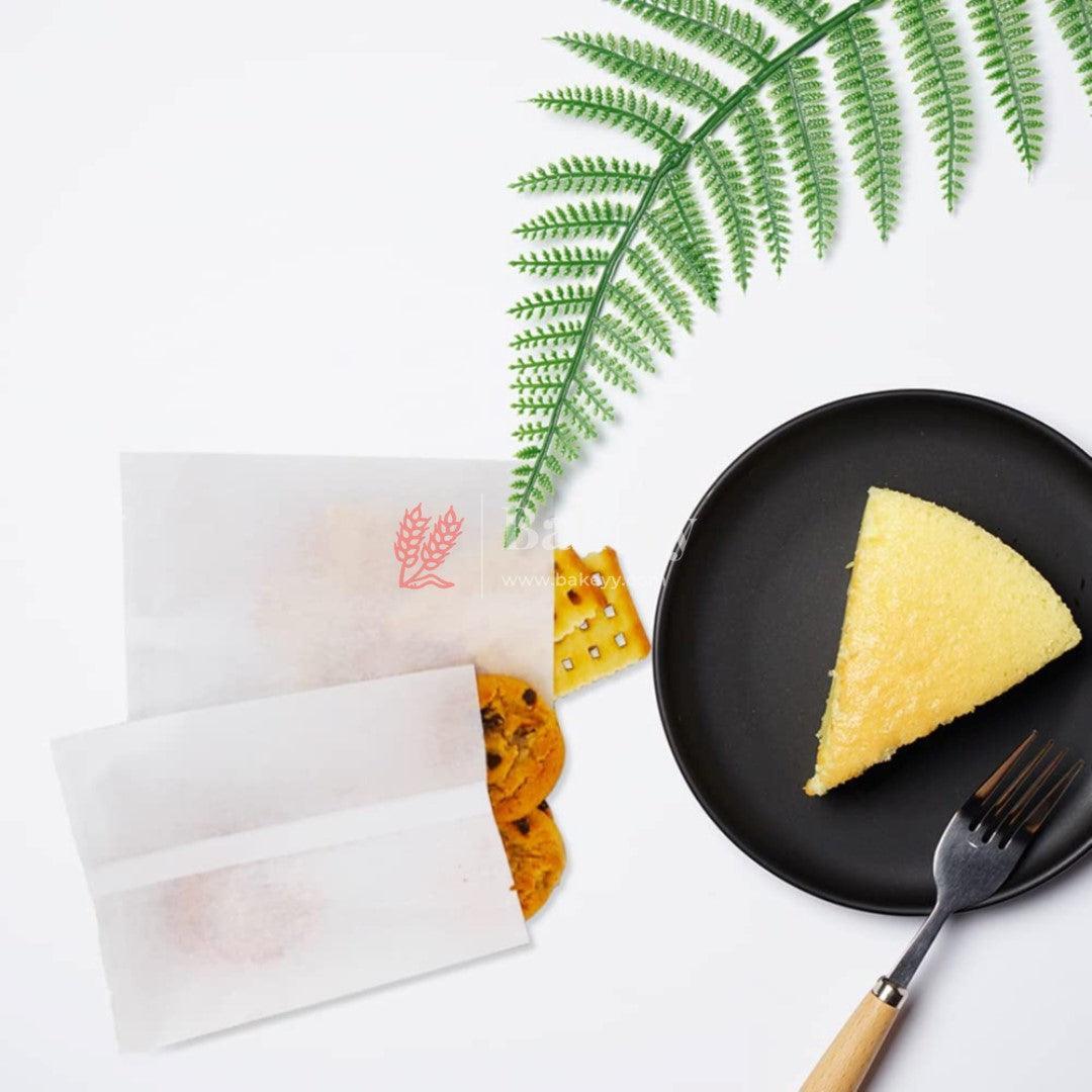 7.5x9 inch | Transparent Glassine Bags | Flat Bakery Sleeves | Cookie Paper Bags (White) | Pack of 100 - Bakeyy.com - India - 7.5x9 inch | Transparent Glassine Bags | Flat Bakery Sleeves | Cookie Paper Bags (White) | Pack of 100 - Default Title