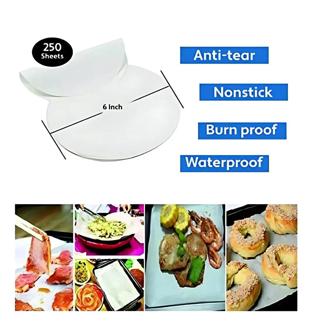 6 Inch | Oddy Uniwraps Round Ecobake Baking and Cooking Paper- White| Pack of 250 - Bakeyy.com - India - 6 Inch | Oddy Uniwraps Round Ecobake Baking and Cooking Paper- White| Pack of 250 - Default Title