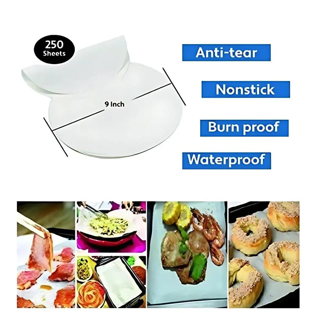 9Inch | Oddy Uniwraps Round Ecobake Baking and Cooking Paper- White | Pack of 250 - Bakeyy.com - India - 9Inch | Oddy Uniwraps Round Ecobake Baking and Cooking Paper- White | Pack of 250 - Default Title