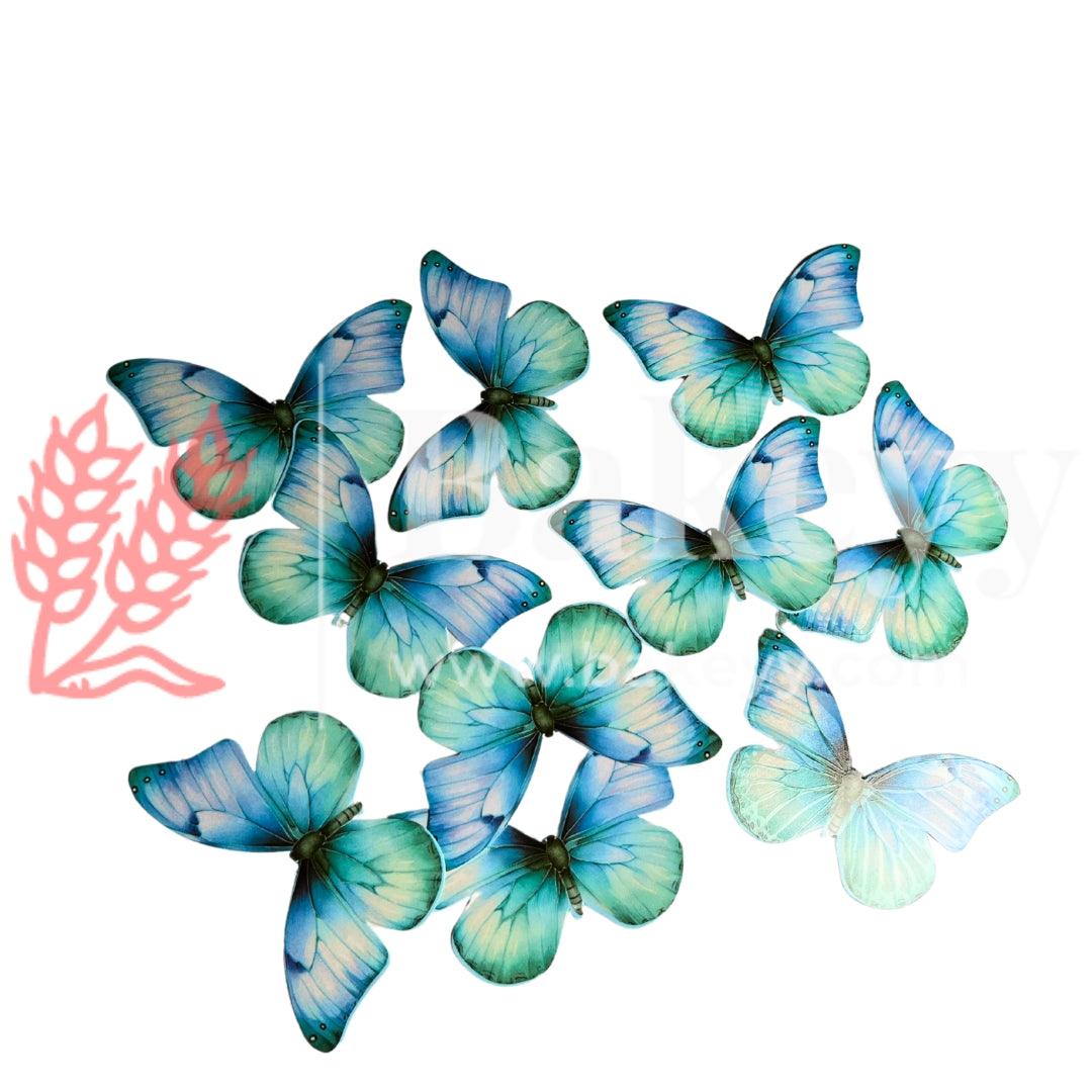 D4 Blue | Pastel Colour Butterfly Toppers | Birthday Cake Decorations | Party Cake Decoration | 7cm x 4.5cm| Pack of 10 - Bakeyy.com - India - D4 Blue | Pastel Colour Butterfly Toppers | Birthday Cake Decorations | Party Cake Decoration | 7cm x 4.5cm| Pack of 10 - Default Title