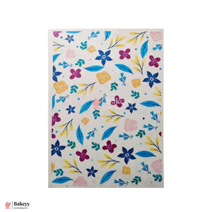 Colorful Edible Wafer Sheet – Vibrant Spring Floral Design | Pack Of 1 - Bakeyy.com - India - Colorful Edible Wafer Sheet – Vibrant Spring Floral Design | Pack Of 1 - Default Title