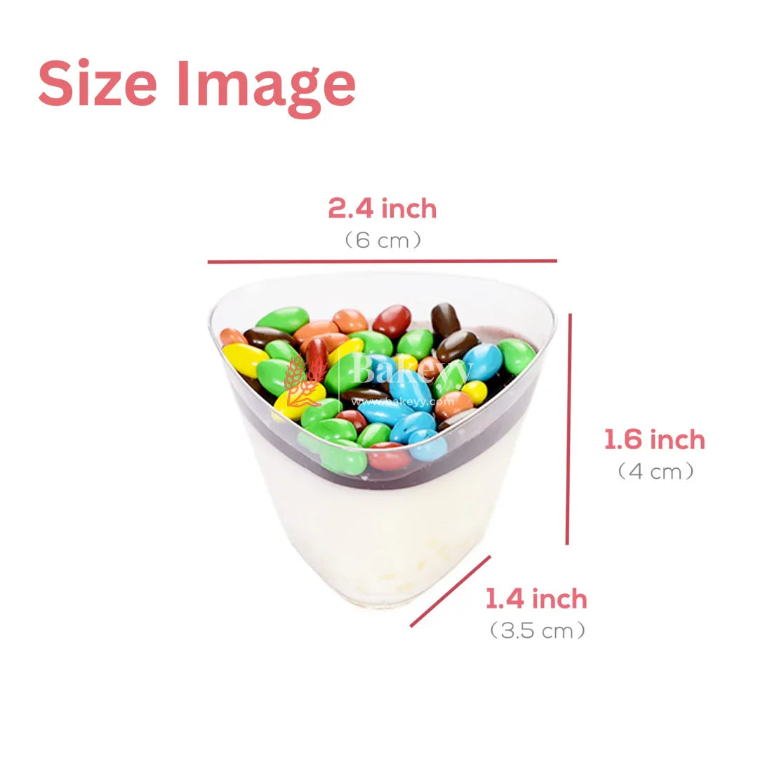 Clear Acrylic Dessert Cup | Pack Of 35 | D5 - Bakeyy.com - India - Clear Acrylic Dessert Cup | Pack Of 35 | D5 - Default Title