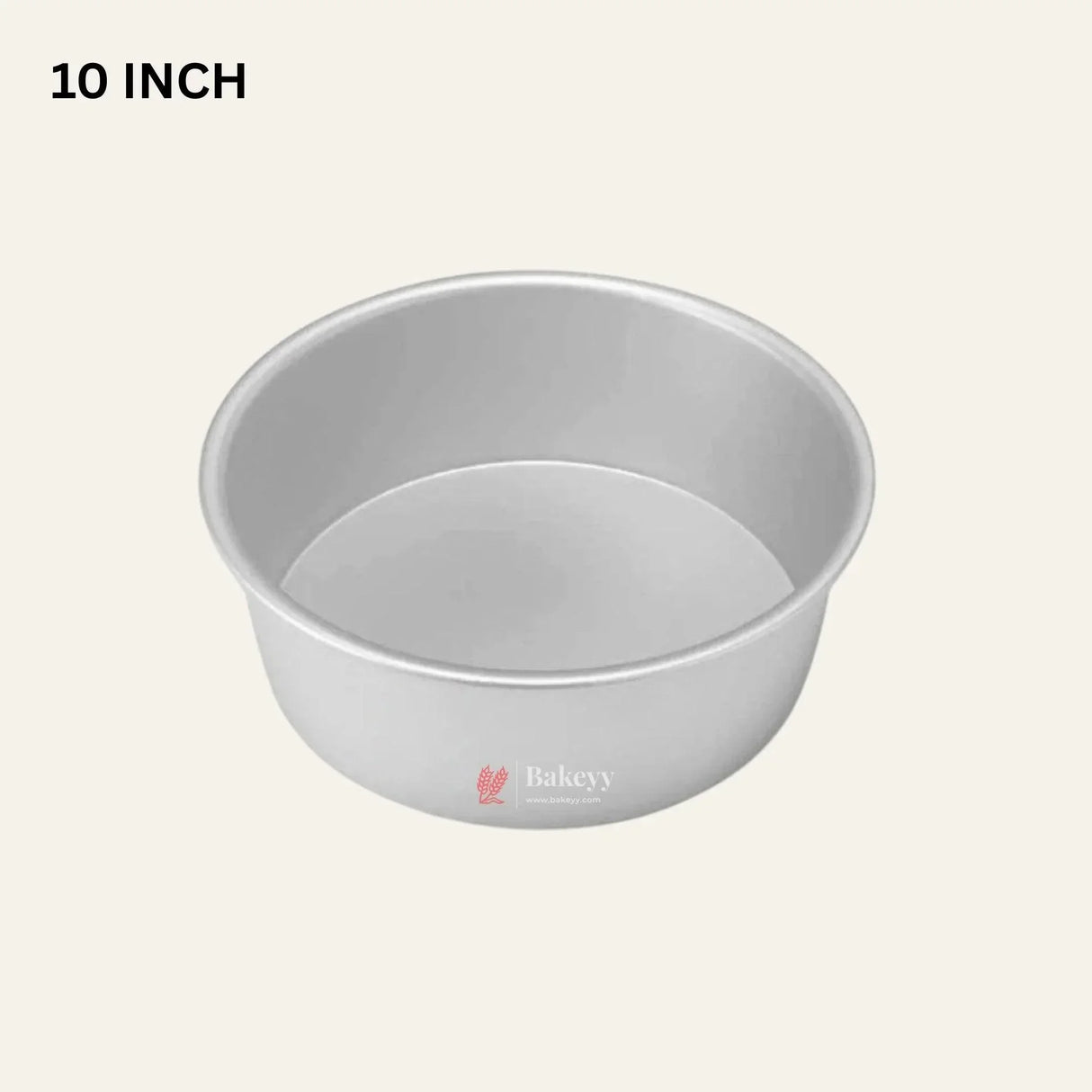 10 inch Aluminum Round Cake Pan| Perfect for Baking| 1 Piece - Bakeyy.com - India - 10 inch Aluminum Round Cake Pan| Perfect for Baking| 1 Piece - Default Title