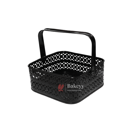 Hamper Basket For Gifting Square |Black Colour | Stylish and Durable Storage Solution| Hamper Basket For Gifting - Bakeyy.com - India - Hamper Basket For Gifting Square |Black Colour | Stylish and Durable Storage Solution| Hamper Basket For Gifting - Default Title