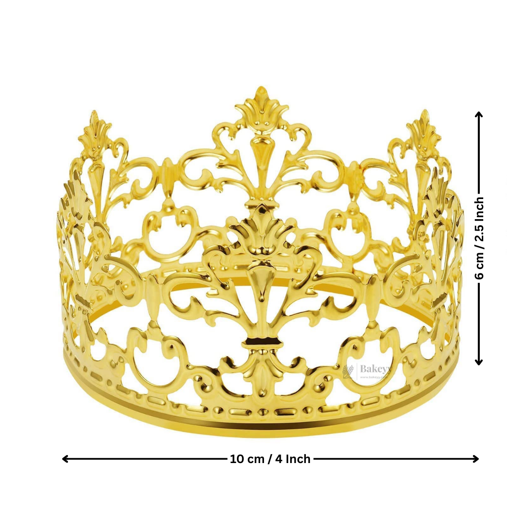 Luxury Metal Crown Topper | Premium Cake Decoration | 1 Piece