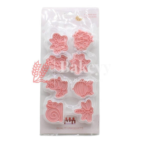 8 Cookie Cutters, Children's 3D Fondant Biscuit Cutters, Cookie Cutters, Hand Press Cookies Cutter, Reusable Cookie Mould for Children (Bugs) - Bakeyy.com - India - 8 Cookie Cutters, Children's 3D Fondant Biscuit Cutters, Cookie Cutters, Hand Press Cookies Cutter, Reusable Cookie Mould for Children (Bugs) - Default Title