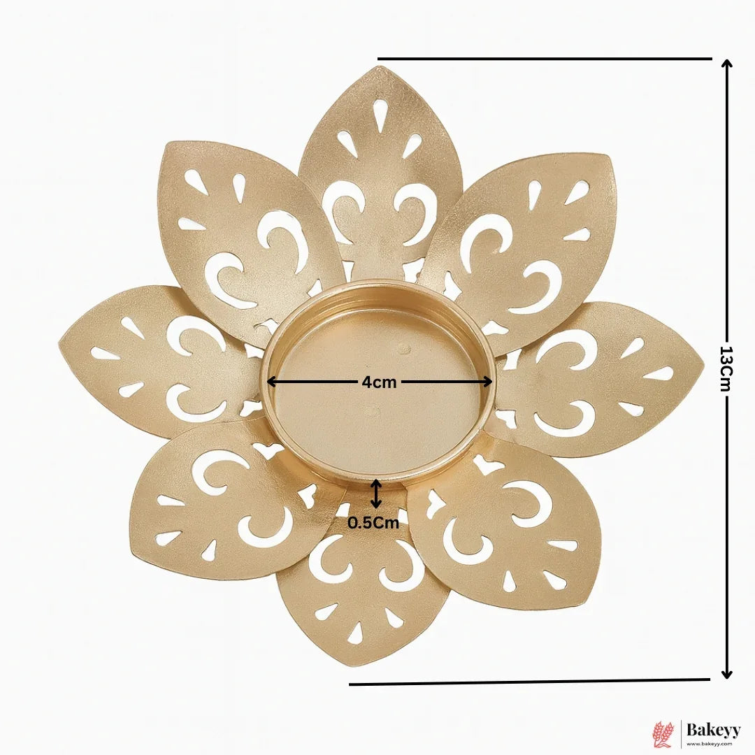 Jali Design 1 |Leaf Candle Holder | 1 Piece