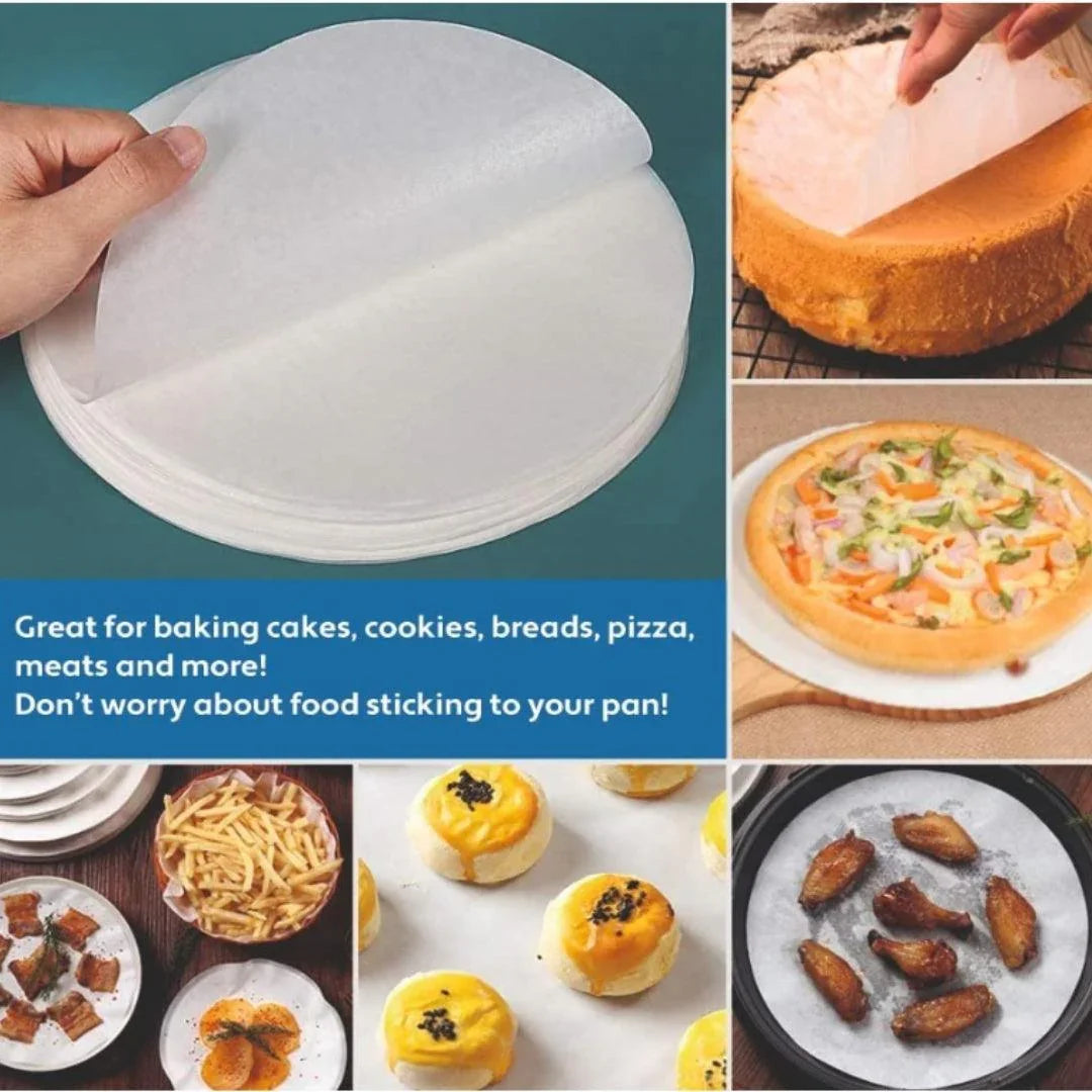 6 Inch | Oddy Uniwraps Round Ecobake Baking and Cooking Paper- White| Pack of 250 - Bakeyy.com - India - 6 Inch | Oddy Uniwraps Round Ecobake Baking and Cooking Paper- White| Pack of 250 - Default Title