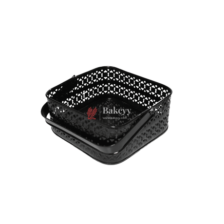 Hamper Basket For Gifting Square |Black Colour | Stylish and Durable Storage Solution| Hamper Basket For Gifting - Bakeyy.com - India - Hamper Basket For Gifting Square |Black Colour | Stylish and Durable Storage Solution| Hamper Basket For Gifting - Default Title