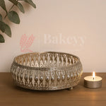 8_Inch_Elegant_Silver_Plated_Decorative_Pooja_Thali_Round_Metal_Tray_Home_Decor_Items_Decorative_Tray_img - Bakeyy.com