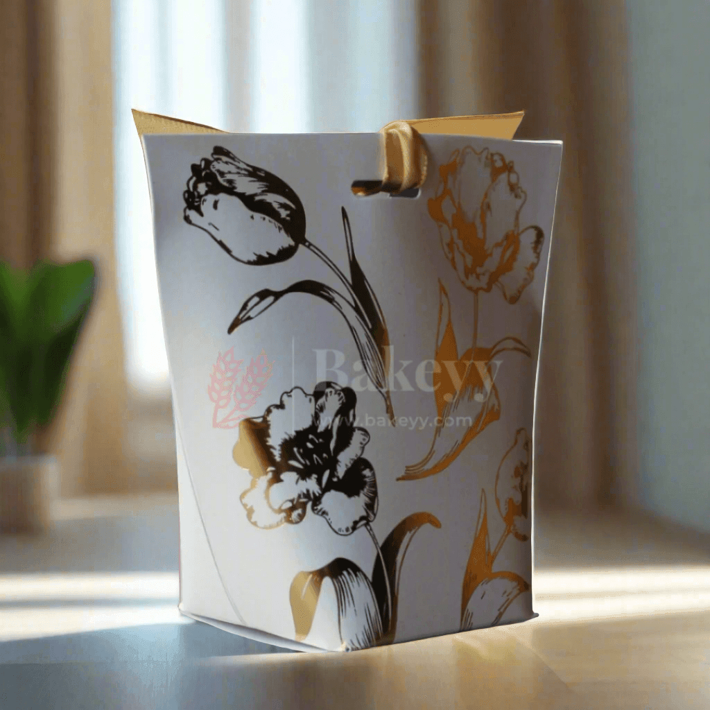 Flower Design Gift Box | Pack Of 10 | Wedding and Birthday | Candy Box | DIY | - Bakeyy.com - India - Flower Design Gift Box | Pack Of 10 | Wedding and Birthday | Candy Box | DIY | - White