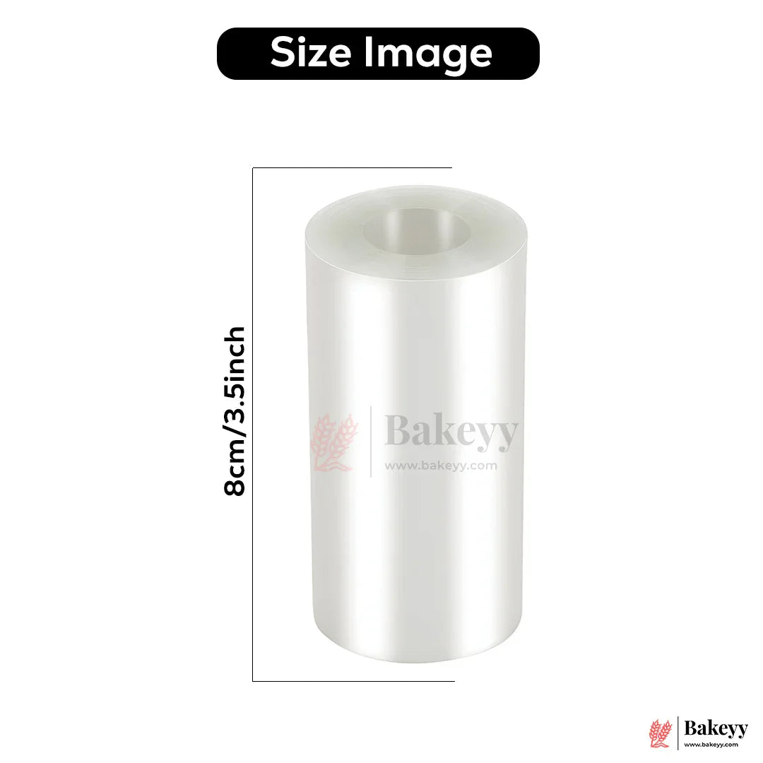 Transparent Cake Collars Roll – 8cm (3.5 inch) Acetate Film for Cake Decoration & Dessert Layering| 10 Meter Roll