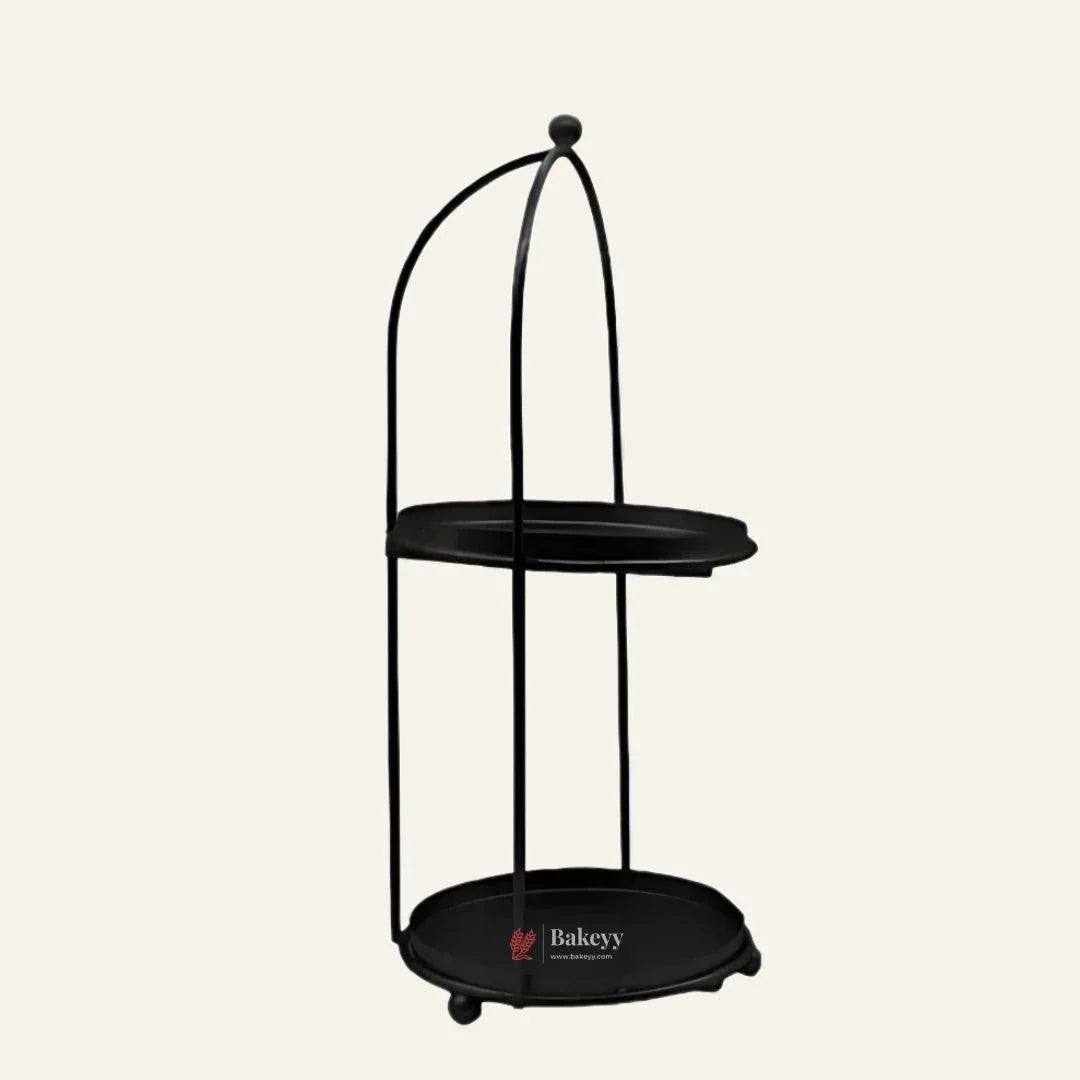 Handicrafts Black Metal Cake Stand – Tier Cake Stand – Side Bar Floating Tier Spacer - Bakeyy.com - India - Handicrafts Black Metal Cake Stand – Tier Cake Stand – Side Bar Floating Tier Spacer - Default Title