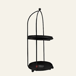 Handicrafts Black Metal Cake Stand – Tier Cake Stand – Side Bar Floating Tier Spacer - Bakeyy.com - India - Handicrafts Black Metal Cake Stand – Tier Cake Stand – Side Bar Floating Tier Spacer - Default Title