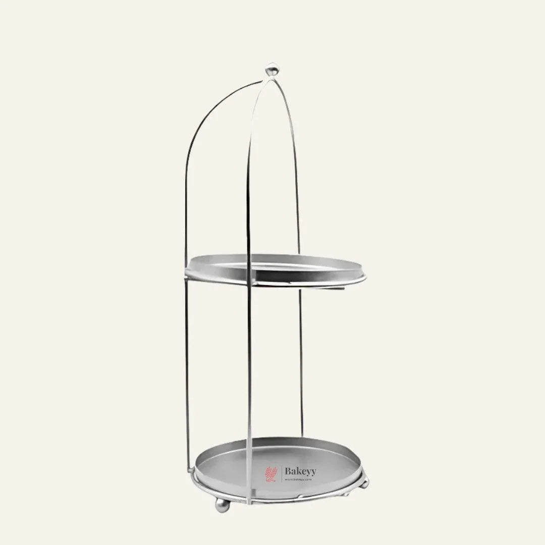 Handicrafts White Metal Cake Stand – Tier Cake Stand – Side Bar Floating Tier Spacer - Bakeyy.com - India - Handicrafts White Metal Cake Stand – Tier Cake Stand – Side Bar Floating Tier Spacer - Default Title