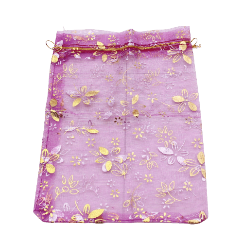 20x25 CM | Printed Organza Potli Bags | Pack of 40 | Rose Pink Colour | Candy Bag - Bakeyy.com - India - 20x25 CM | Printed Organza Potli Bags | Pack of 40 | Rose Pink Colour | Candy Bag - Default Title
