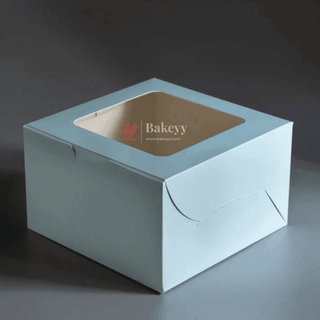10x10x5 inch | Cake Box With Square Window | Birthday Cake boxes | Pack Of 25 | - Bakeyy.com - India - 10x10x5 inch | Cake Box With Square Window | Birthday Cake boxes | Pack Of 25 | - Default Title