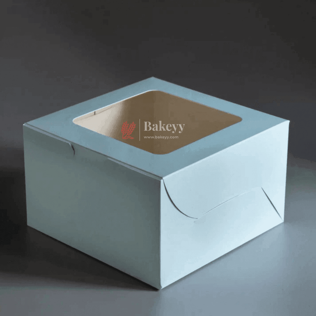 10x10x5 inch | Cake Box With Square Window | Birthday Cake boxes | Pack Of 25 | - Bakeyy.com - India - 10x10x5 inch | Cake Box With Square Window | Birthday Cake boxes | Pack Of 25 | - Default Title