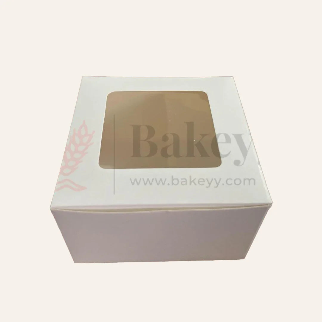 5x5x3 Inch | Cake Box With Square Window | Birthday Cake boxes | Pack Of 25 - Bakeyy.com - India - 5x5x3 Inch | Cake Box With Square Window | Birthday Cake boxes | Pack Of 25 - Default Title