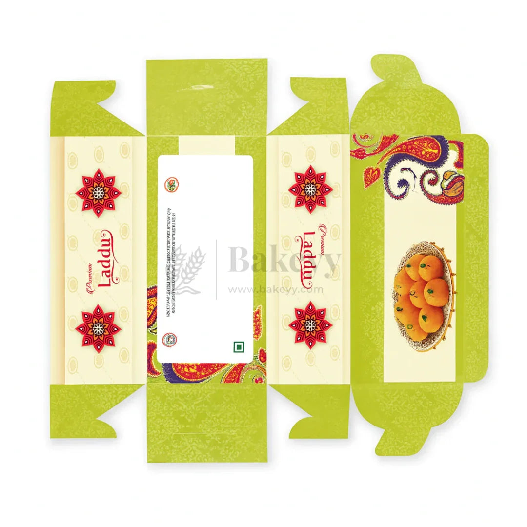 9x4.5x3.5 cm | 2 Ladoo sweet box | ITC Back | Pack of 100