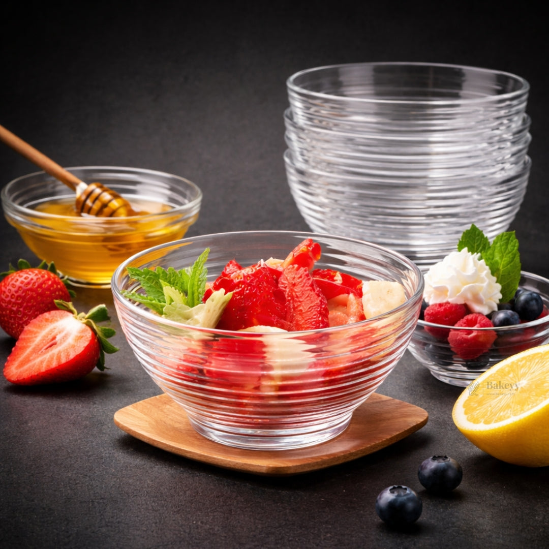 Round Plastic Sauce & Dip Bowl | D47 | Transparent Serving Bowl | 2 Size Options | Assorted Pack Sizes