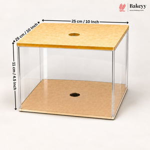 Acrylic Spacer | Cake Separator Stand | Round, Square & Hexagon | 3 Sizes | Pack of 1