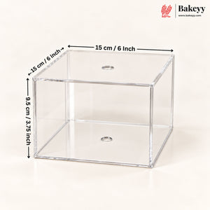 Acrylic Spacer | Cake Separator Stand | Round, Square & Hexagon | 3 Sizes | Pack of 1