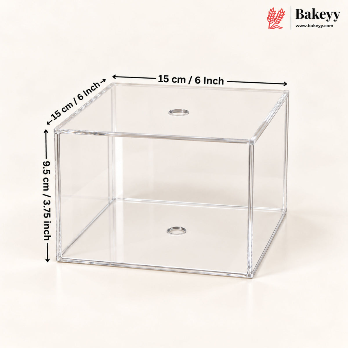 Acrylic Spacer | Cake Separator Stand | Round, Square & Hexagon | 3 Sizes | Pack of 1