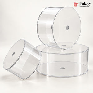 Acrylic Spacer | Cake Separator Stand | Round, Square & Hexagon | 3 Sizes | Pack of 1