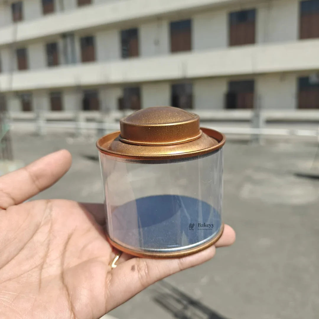 Transparent Round Tin Boxes with Metal Lids | Mixed Colour | Decorative Tin| Acrylic Box | Storage Tin | | Pack of 12 - Bakeyy.com - India - Transparent Round Tin Boxes with Metal Lids | Mixed Colour | Decorative Tin| Acrylic Box | Storage Tin | | Pack of 12 - Default Title 720.00