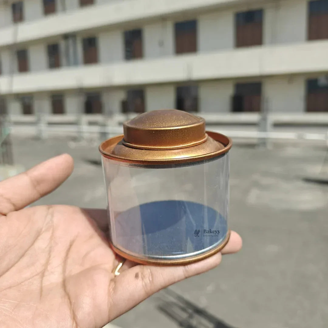 Transparent Round Tin Boxes with Metal Lids | Mixed Colour | Decorative Tin| Acrylic Box | Storage Tin | | Pack of 12 - Bakeyy.com - India - Transparent Round Tin Boxes with Metal Lids | Mixed Colour | Decorative Tin| Acrylic Box | Storage Tin | | Pack of 12 - Default Title 720.00