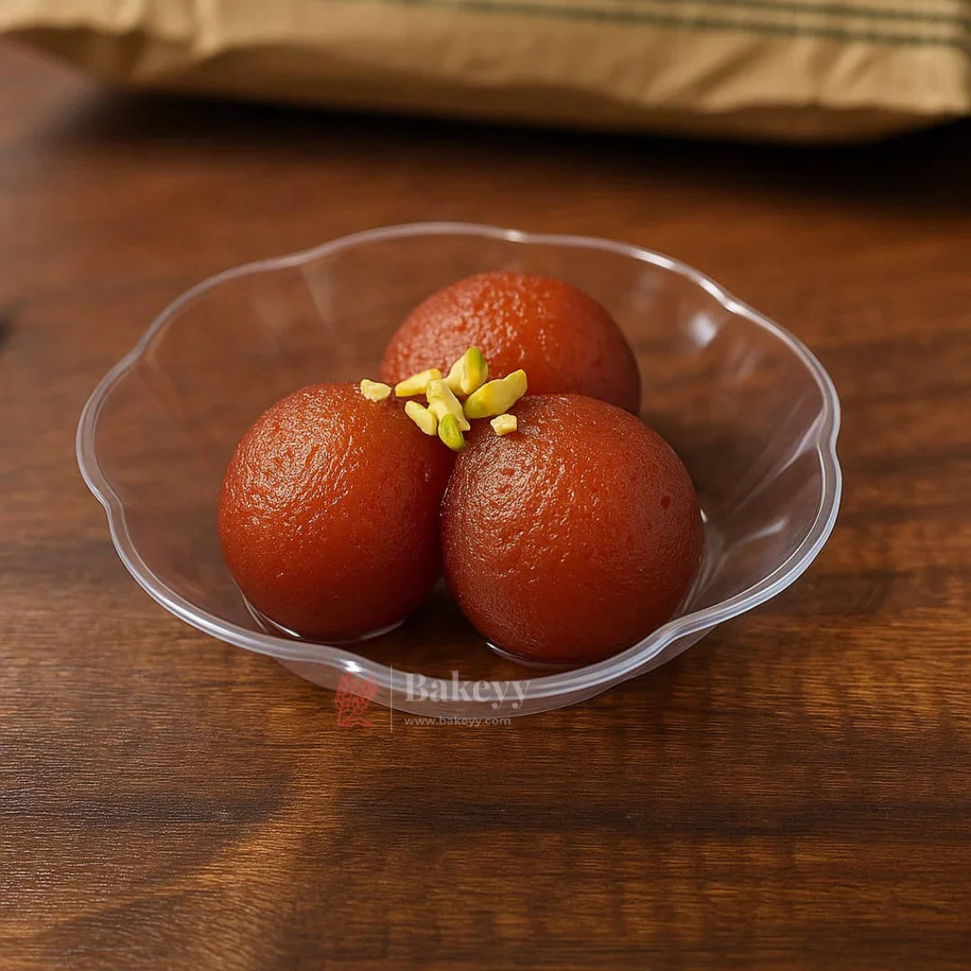 Clear Acrylic Mini Serving Bowl | Pack of 35 | D36 - Bakeyy.com - India - Clear Acrylic Mini Serving Bowl | Pack of 35 | D36 - Default Title