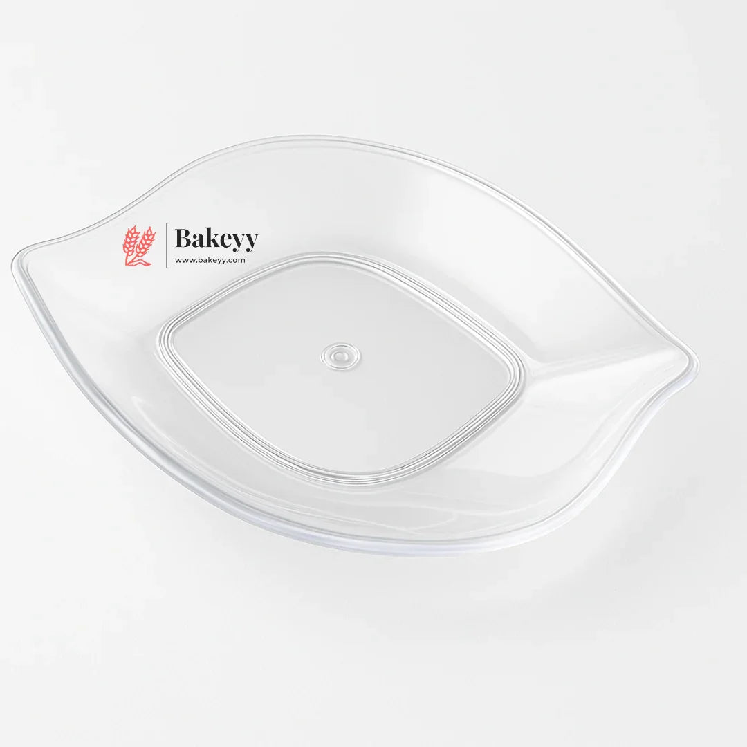 Leaf-Shaped Plastic Serving Bowl | Pack Of 25 | D16 - Bakeyy.com - India - Leaf-Shaped Plastic Serving Bowl | Pack Of 25 | D16 - Default Title