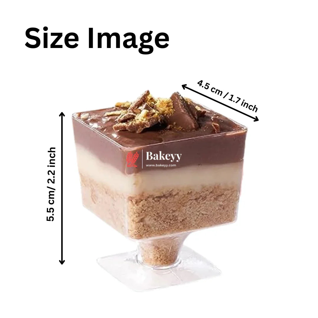 Clear Acrylic Dessert Cup Mini | Pack Of 35 | D51 - Bakeyy.com - India - Clear Acrylic Dessert Cup Mini | Pack Of 35 | D51 - Default Title